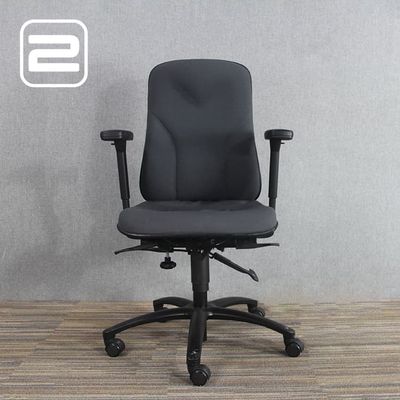 HÖGANÄS Plus 561 Ergonomische Bureaustoel met lendesteun - Zwart Stof / Zwart Voetkr mt wielen