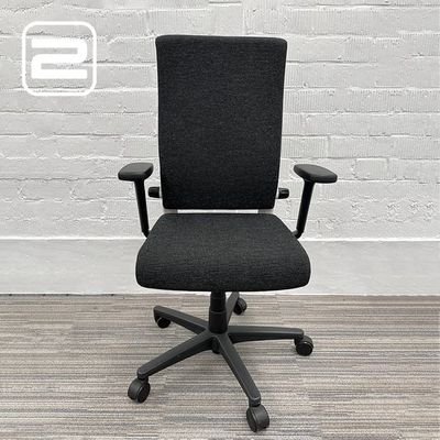 AHREND 150 Bureaustoel - Antraciet Stof / Zwart Kunststof Voetkr mt wielen AHREND 150 Bureaustoel - Antraciet Stof / Zwart Kunststof Voetkr mt wielen