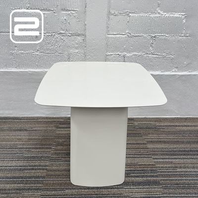 VITRA Metal Side Table S Salontafel B40xD40xH45 - Gebroken wit Metaal / Centrale Poot