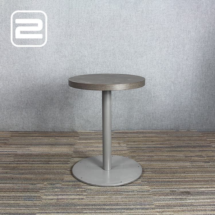 PEDRALI Bijzettafel B40xD40 - Hout / Grijs Metaal Voetplaat