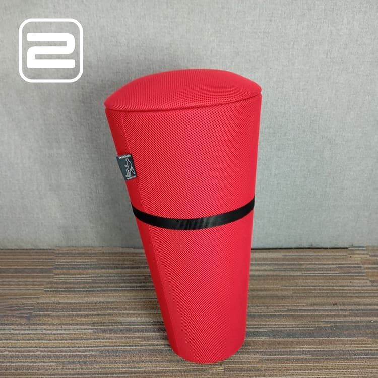 WILKHAHN Dynamic Poef B30xL30xH64 - Rood Stof