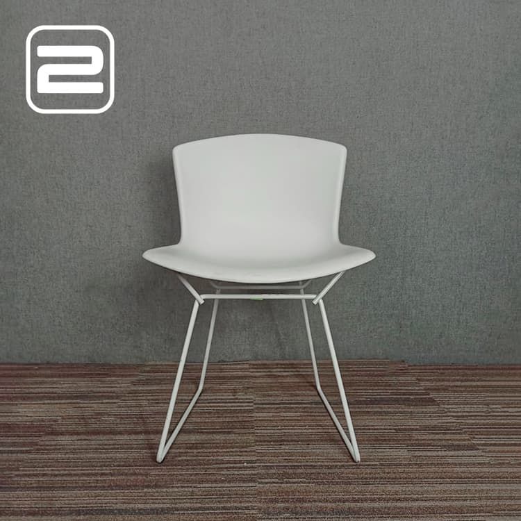KNOLL Plastic side chair Ontvangststoel - Wit Kunststof