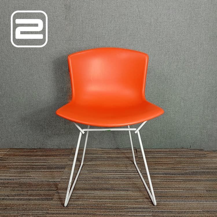KNOLL Plastic side chair Ontvangststoel - Rood Kunststof