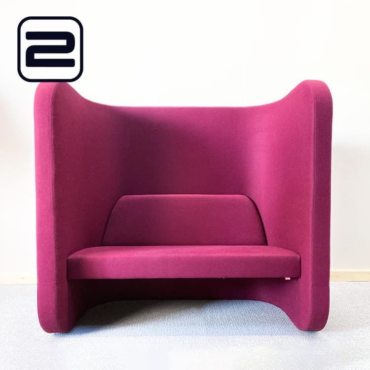 DRISAG D-Ply Zetel 2-zit design by Cédric Marchand B155xD50xH150 - Bordeaux Stof