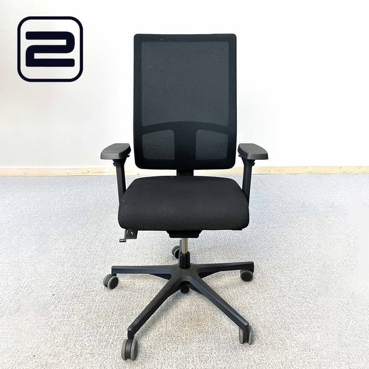 ROBBERECHTS Bureaustoel - Zwart Stof / Mesh / Zwart Kunststof Voetkr mt wielen ROBBERECHTS Bureaustoel - Zwart Stof / Mesh / Zwart Kunststof Voetkr mt wielen