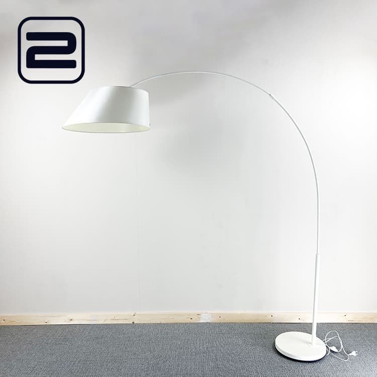 ZUIVER Arc Vloerlamp B187xD60xH227 - Wit / Wit 1-poot
