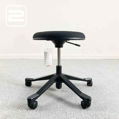 GIROFLEX 33 draaikruk Kruk - zwart stof / zwart metaal kruisvoet