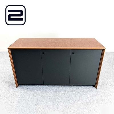 NN Halfh Draaideurkast - Donker Hout, wortelfineer / Zwart Hout