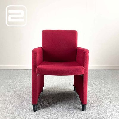 NN Zetel 1-zit B60xD58xH87 - Rood Stof / Zwart kunststof 4-poot