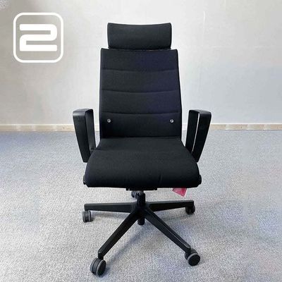 INTERSTUHL Champ Bureaustoel - Zwart Stof / Zwart Metaal Voetkr mt wielen INTERSTUHL Champ Bureaustoel - Zwart Stof / Zwart Metaal Voetkr mt wielen