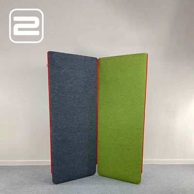 BUZZISPACE Buzziscreen Akoestische Scheidingswand by Sas Adriaenssens H202xB160xD3, 5 - Grijs / Groen Stof