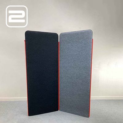 BUZZISPACE Buzziscreen Akoestische Scheidingswand by Sas Adriaenssens H202xB160xD3, 5 - Grijs / Zwart Stof