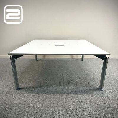 BULO H2O 2p Workbench B180xD180xH70-86 - Wit Melamine / Metaal 4-poot
