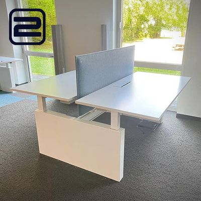 ROBBERECHTS 2p Workbench a B160xD80xH74 - Wit Melamine / Wit H-poot