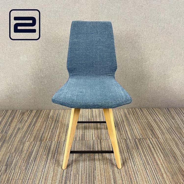 MOBITEC MOOD 41 Kruk - Blauw Stof / Eik Vierpoot