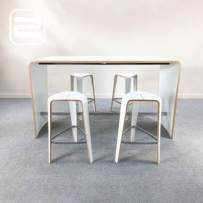 BRUNNER Hoc Vergadertafel B200xD68xH108 - Wit / Wit 2-poot