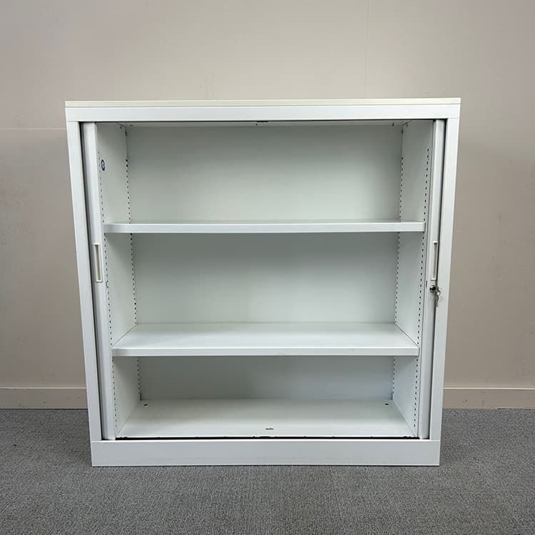 ROBBERECHTS Halfh Vert Roldeurkast b H120xB120xD43 - Wit Metaal