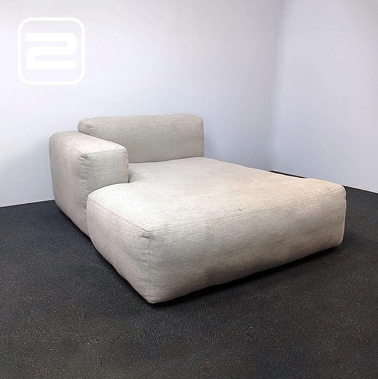 HAY MAGS SOFT Lounge Zetel - Beige stof / zwart