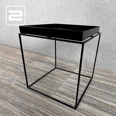 HAY Tray Bijzettafel B40xD40xH45 - Zwart Metaal