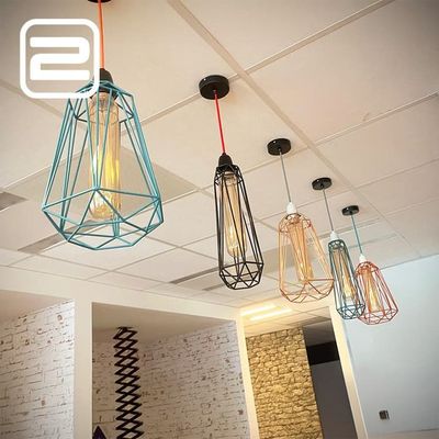 Set van 5x Geometrische Hanglamp Kooi-lamp