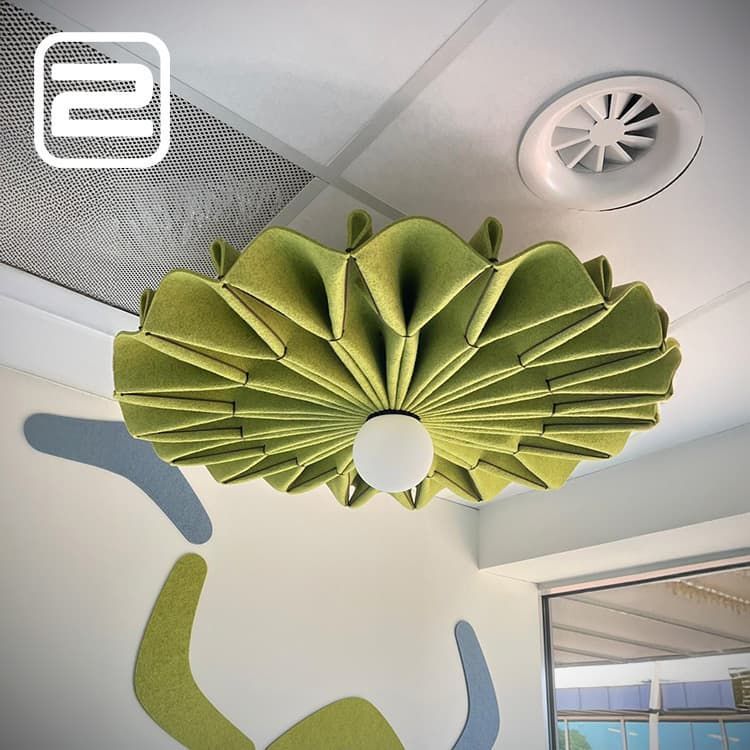 BUZZISPACE BuzziPleat Hanglamp B100xD100 - Groen Stof
