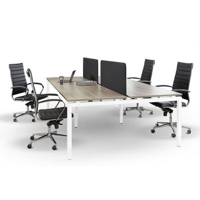 Q-BIC 4p Workbench uitbreidbaar B280xD165 xH62-85 - U-Poot Q-BIC 4p Workbench uitbreidbaar B280xD165 xH62-85 - U-Poot