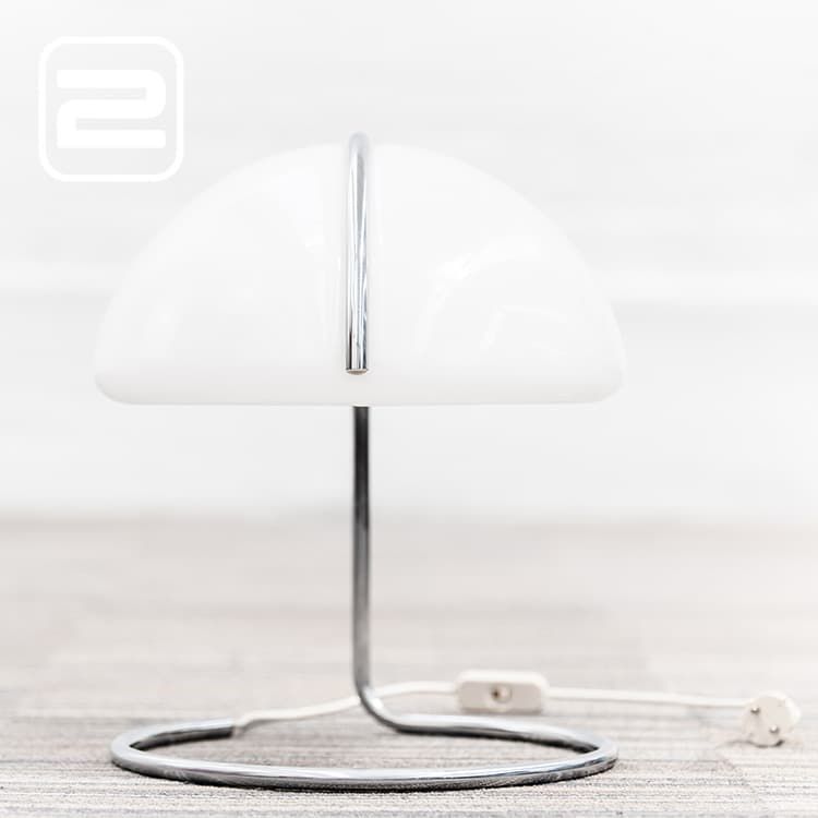 HARVEY GUZZINI Conchiglia Tafel- Bureaulamp B32xD36xH41 - Wit / Chrome