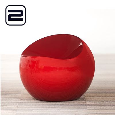 DUPONT Finn Stone Bezoekersstoel - Rood Kunststof / Rood Bol