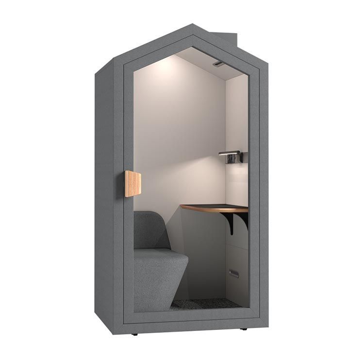 Silent Homebox Privacy Booth B99xL80xH195 - Gemêleerd Antraciet