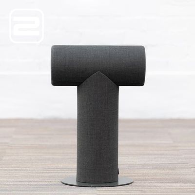 KINNARPS Materia Mr T Kruk by Ola Giertz & Roger Duverell - Grijs Stof / Grijs staal 1-poot