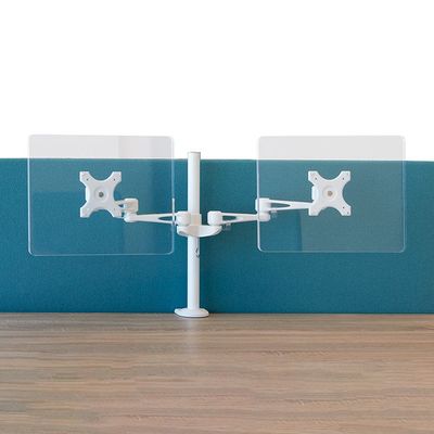 Dubbele Beeldschermhouder met bladklem (max 10kg)