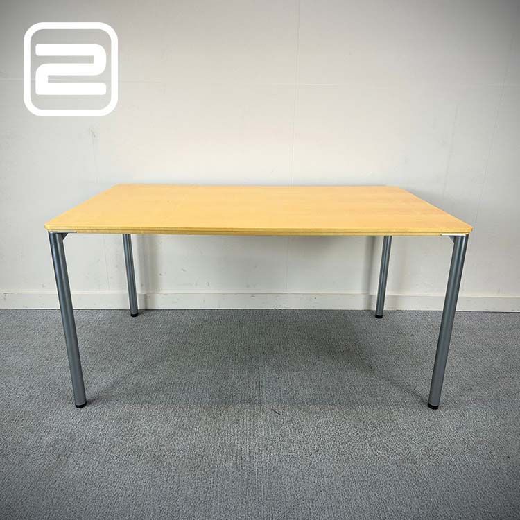 FREDERICIA Bureau B140xD80xH72 - Hout Hout / Metaal Vierpoot