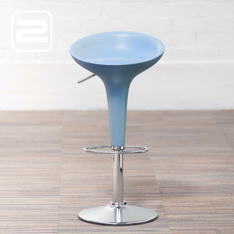 MAGIS Bombo Kruk by Stefano Giovannoni in 1997 voor Magis - Blauw Kunststof / Inox Voetplaat