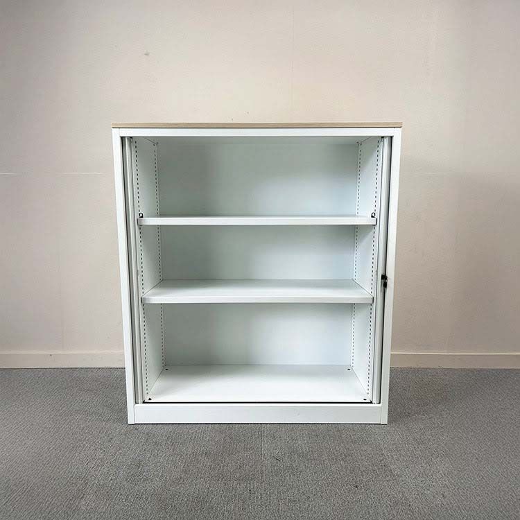 PAMI Halfh Vert Roldeurkast H135xB120xD45 - Wit Metaal