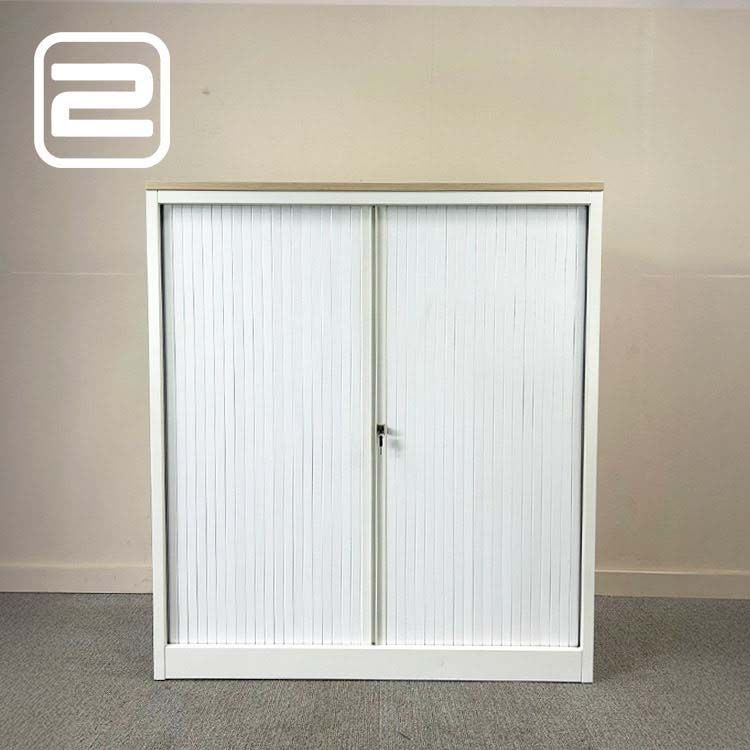 PAMI Halfh Vert Roldeurkast H135xB120xD45 - Wit Metaal