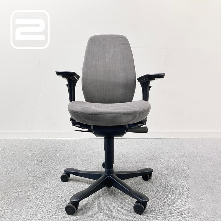 KINNARPS 9000 Bureaustoel - Grijs Stof / Zwart kunststof Voetkr met wielen