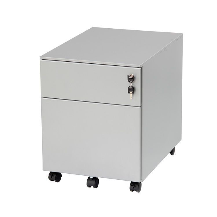 Ladeblok Verrijdbaar, 1 Lade, 1 Dossierlade H53.5xB42xD58 - Metaal