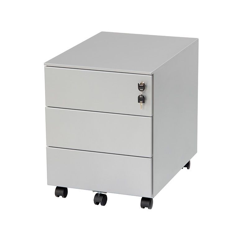 Ladeblok Verrijdbaar, 3 Laden H53.5xB42xD58 - Metaal Ladeblok Verrijdbaar, 3 Laden H53.5xB42xD58 - Metaal