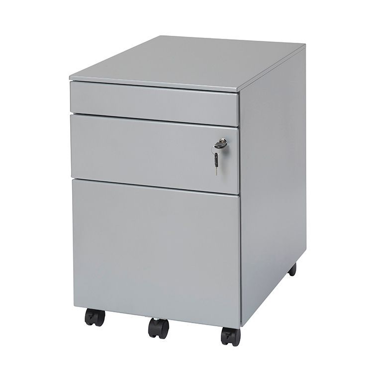 Ladeblok Verrijdbaar, Pennenlade, 1 Lade, 1 Dossierlade H61xB42xD58 - Metaal Ladeblok Verrijdbaar, Pennenlade, 1 Lade, 1 Dossierlade H61xB42xD58 - Metaal