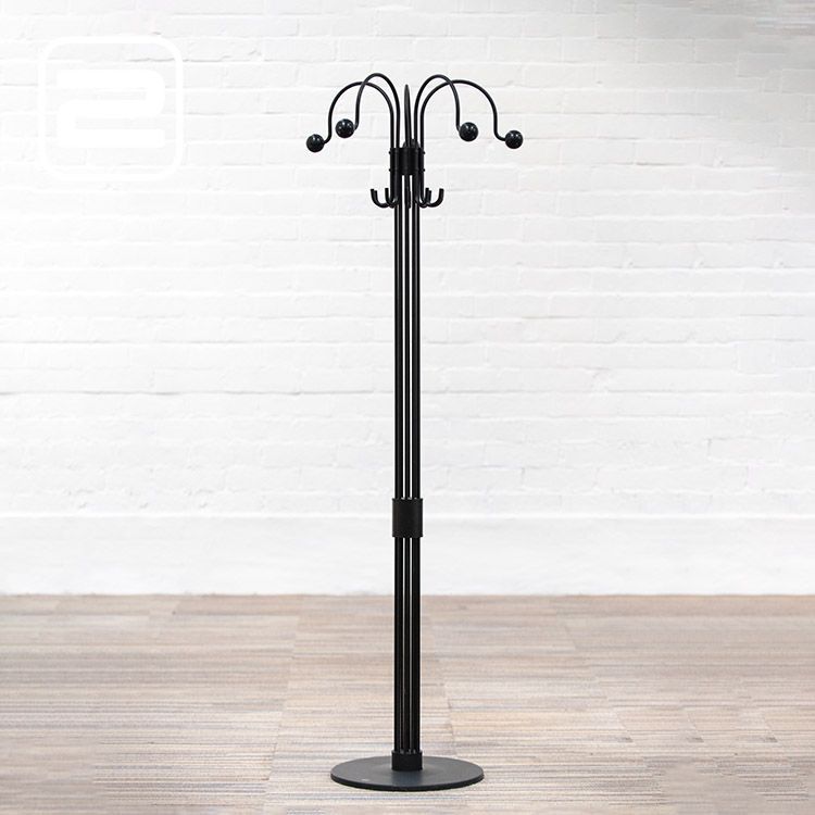 Kapstok B60xL60xH182 - Zwart metalen