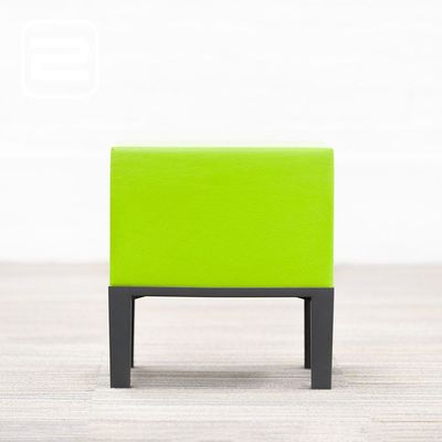 MONSTRO Project Milan Primary Poef B44xL44xH48 - Groen Foam / Donkergrijze kunststof Vierpoot