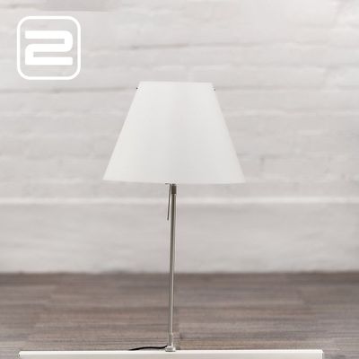 LUCEPLAN Costanza Tafel- Bureaulamp by Paolo Rizzatto B40xD40xH73 - Wit / Alu LUCEPLAN Costanza Tafel- Bureaulamp by Paolo Rizzatto B40xD40xH73 - Wit / Alu