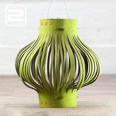 BUZZISPACE BuzziLight mono Hanglamp B58xD58 - Groen / grijs Vilt BUZZISPACE BuzziLight mono Hanglamp B58xD58 - Groen / grijs Vilt