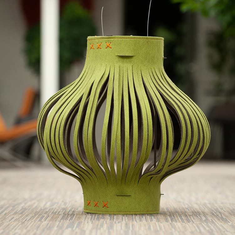 BUZZISPACE BuzziLight mono Hanglamp B58xD58 - Groen / grijs Vilt