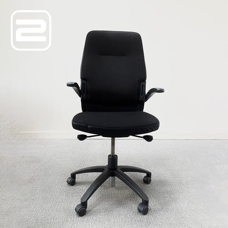 DRABERT Cambio Bureaustoel - Zwart Stof / Zwart metalen Voetkr met wielen DRABERT Cambio Bureaustoel - Zwart Stof / Zwart metalen Voetkr met wielen