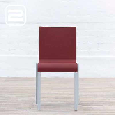 VITRA Maarten van Severen .03 Design Stoel - Rood Kunststof / Alu Vierpoot
