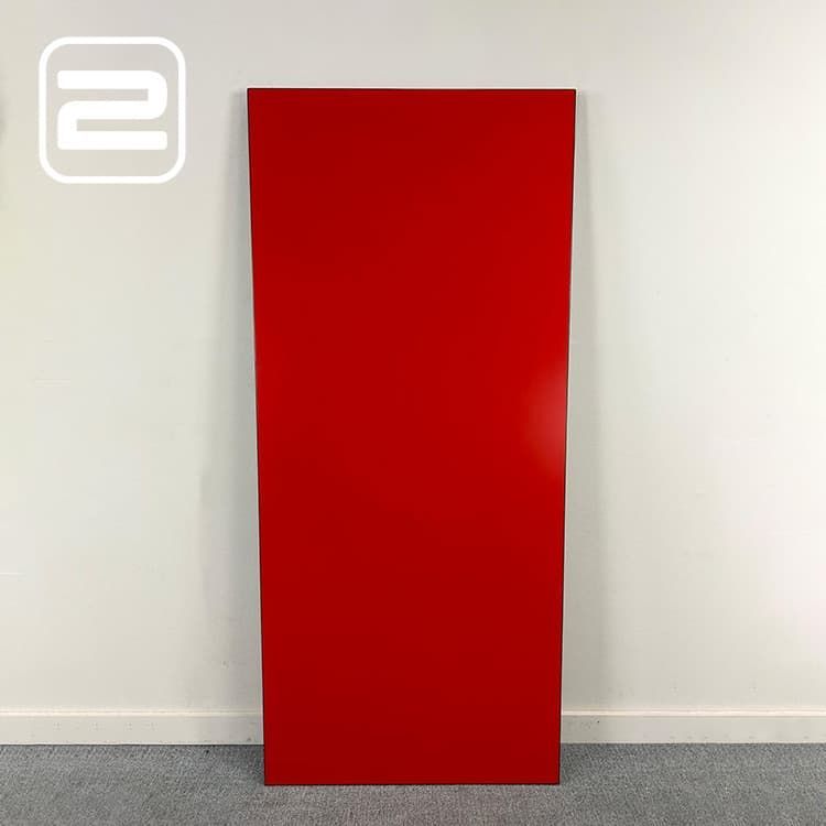 DIETIKER SWITZERLAND Tafelblad (2de hands) B180xD80xH3 - Rood Melamine