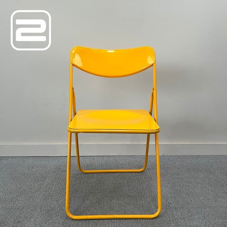 IKEA by Niels Gammelgaard Kantinestoel - Geel Metaal / Geel metaal Sledepoot