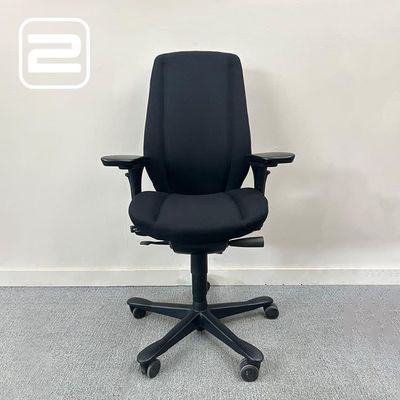 KINNARPS 9000 Bureaustoel - Zwart Stof / Zwart kunststof