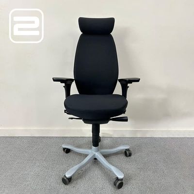 KINNARPS 9000 Bureaustoel - Zwart Stof / Zwart kunststof